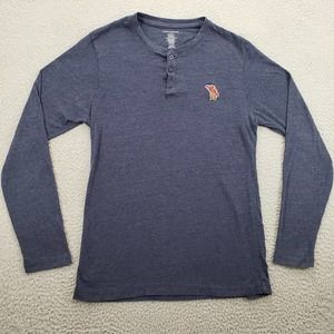 Lucky‎ Brand Sleepwear Men's Small Long Sleeve T Shirt Bear Surfboard Blue